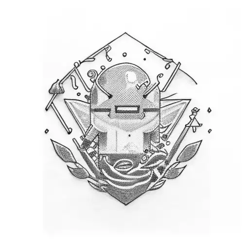 bmo cooking tattoo design idea