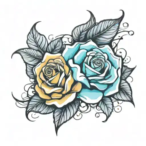 rosa tattoo design idea