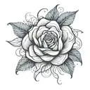 rosa tattoo design idea