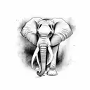 Elephant tattoo design idea