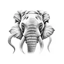 Elephant tattoo design idea