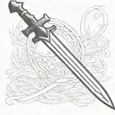 shield templar cross tattoo design idea