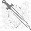 shield templar cross tattoo design idea