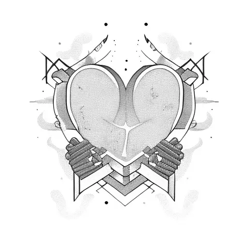 son love heartbreak army tattoo design idea