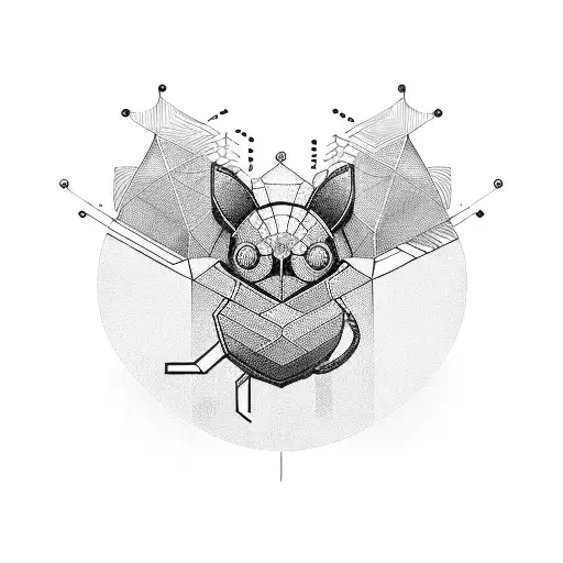 A pixelated computer mouse surrounded by lines of code tattoo design idea