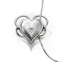 Sketch-style stethoscope intertwined with a heart tattoo design idea