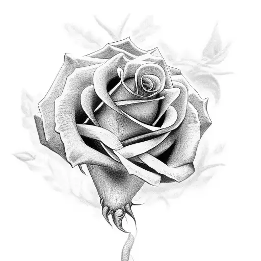 memorial rose tattoo tattoo design idea