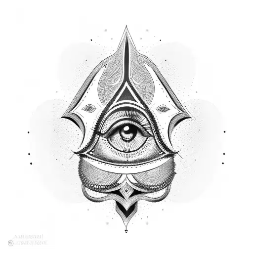hamsa hand evil eye tree of life tattoo design idea