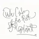 we'll be alright text in Harry Styles' handwriting with some flowers around it tattoo design idea