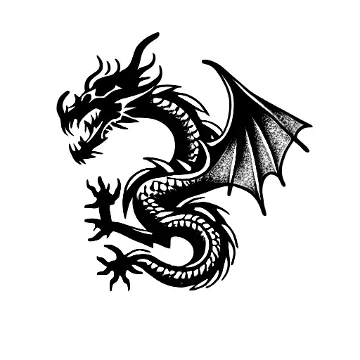 dragon tattoo design idea