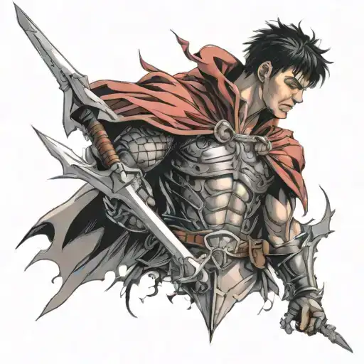 berserk guts and all characters tattoo design idea