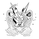 NOT LUCK tattoo design idea