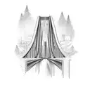 Bridge under construction tattoo design idea