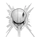 spawn comic hero with red and black colors tattoo design idea