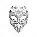 mask vendetta  tattoo design idea