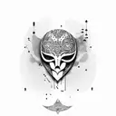mask vendetta  tattoo design idea