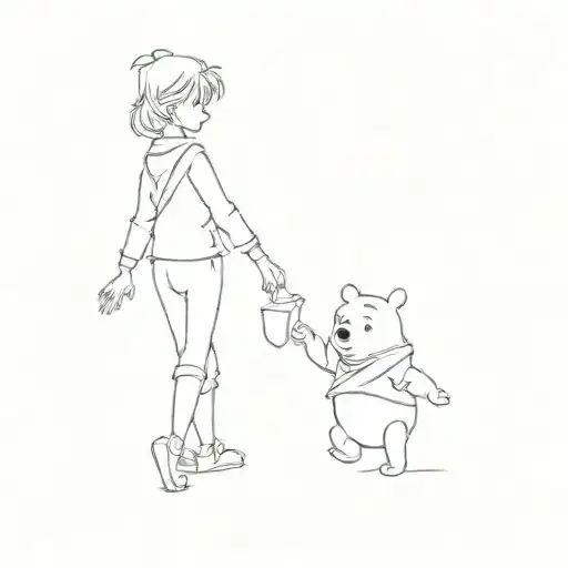 winnie the pooh tattoo design idea