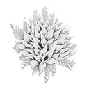 celosia flower tattoo design idea