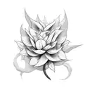 celosia flower tattoo design idea