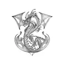 Dragon tattoo design idea