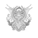 Dragon tattoo design idea