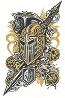 las vegas golden knights tattoo design idea