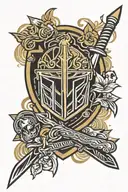 las vegas golden knights tattoo design idea