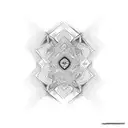 Fractal linear objects tattoo design idea