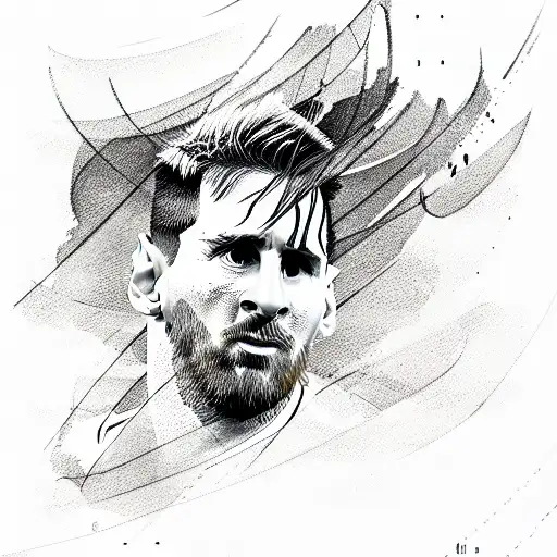 Messi tattoo design idea