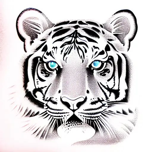 Tiger tattoo design idea