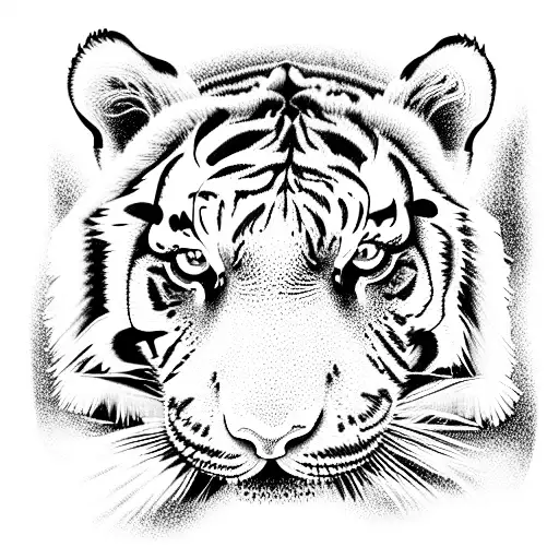 Tiger tattoo design idea