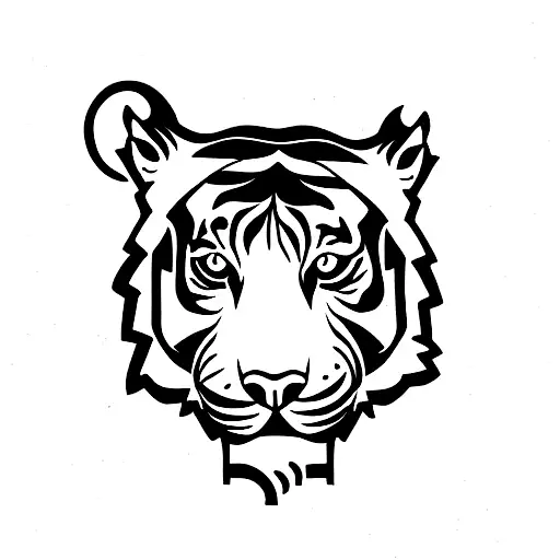 Tiger tattoo design idea