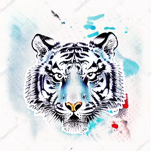 Tiger tattoo design idea