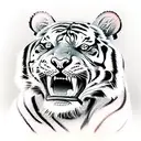 Tiger tattoo design idea