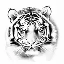Tiger tattoo design idea