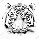 Tiger tattoo design idea