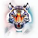 Tiger tattoo design idea