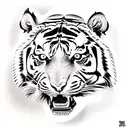 Tiger tattoo design idea