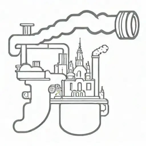 New York City steam pipe  tattoo design idea