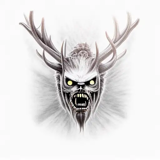 wendigo tattoo design idea