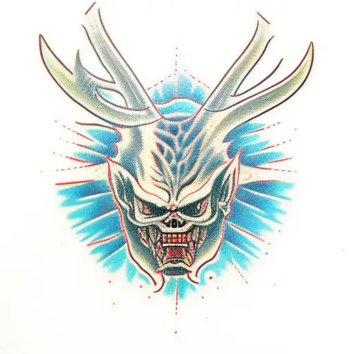 wendigo tattoo design idea