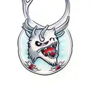 wendigo tattoo design idea