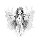 fairy tattoo design idea