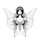 fairy tattoo design idea