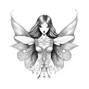 fairy tattoo design idea