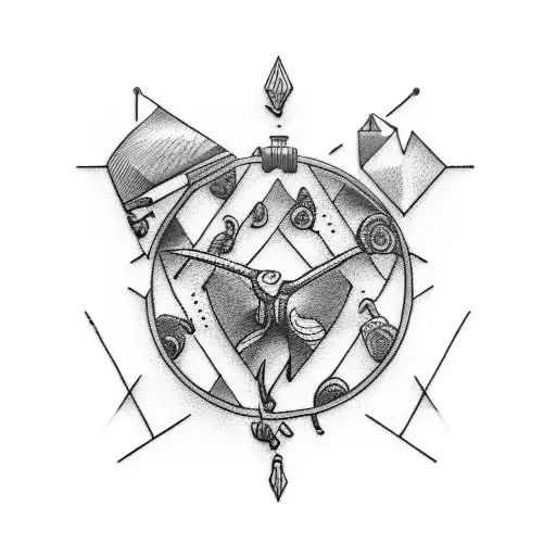 Mixology tools tattoo design idea