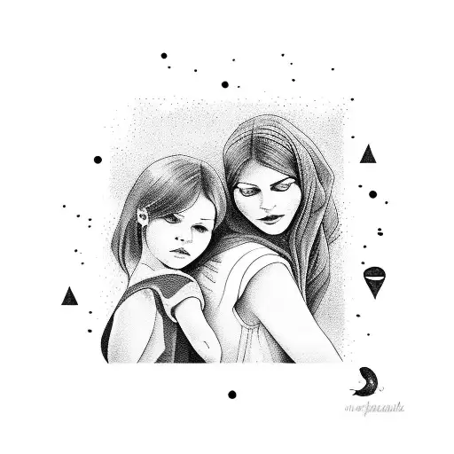 Shely&Anna mother&daughter  tattoo design idea