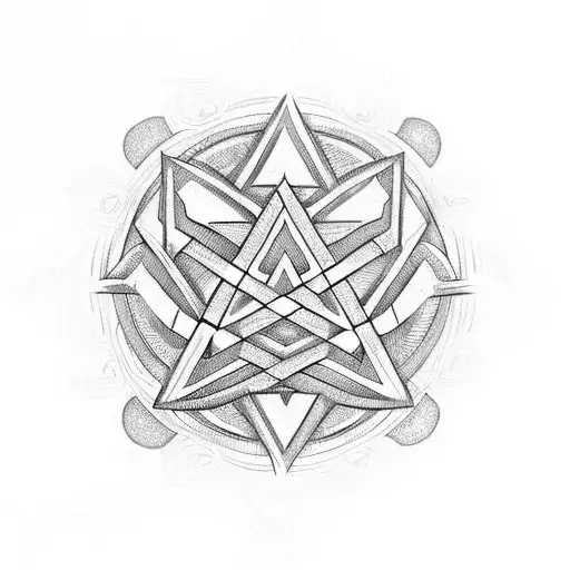 Valknut Symbol tattoo design idea