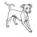 pinscher dog tattoo design idea