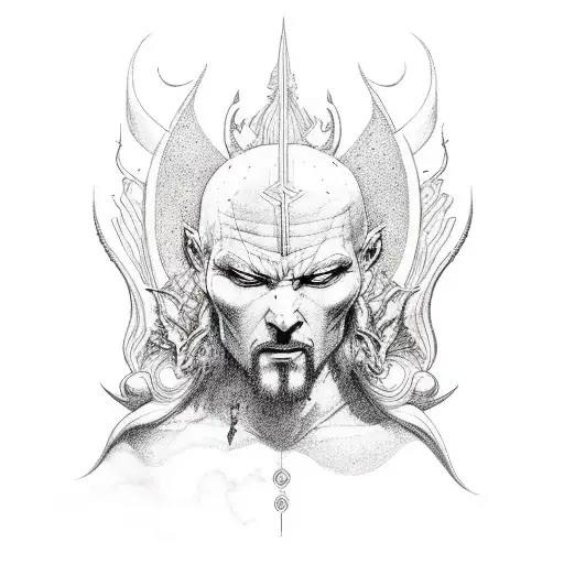 sandman god of dreams tattoo design idea